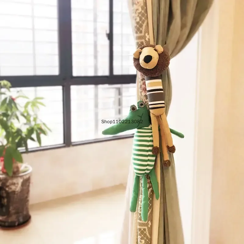 1Pcs Forest Animal Shape Curtain Tieback Holder Hook Tie Backs Children Room Decoration Accessories Holdback Curtain Strap