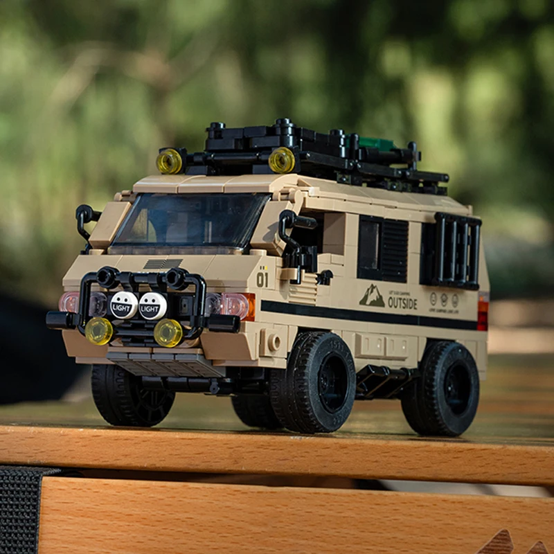 

Camping car camper motor home MOC Building block model ornament Originality Puzzle assembly Toy Boy's Gift