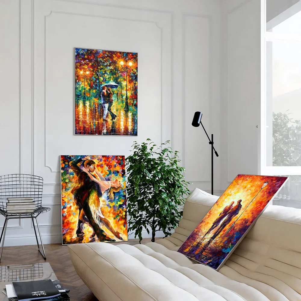 L-leonid Afremov Oils Classic Movie Posters Fancy Wall Sticker for Living Room Bar Decoration Room Wall Decor