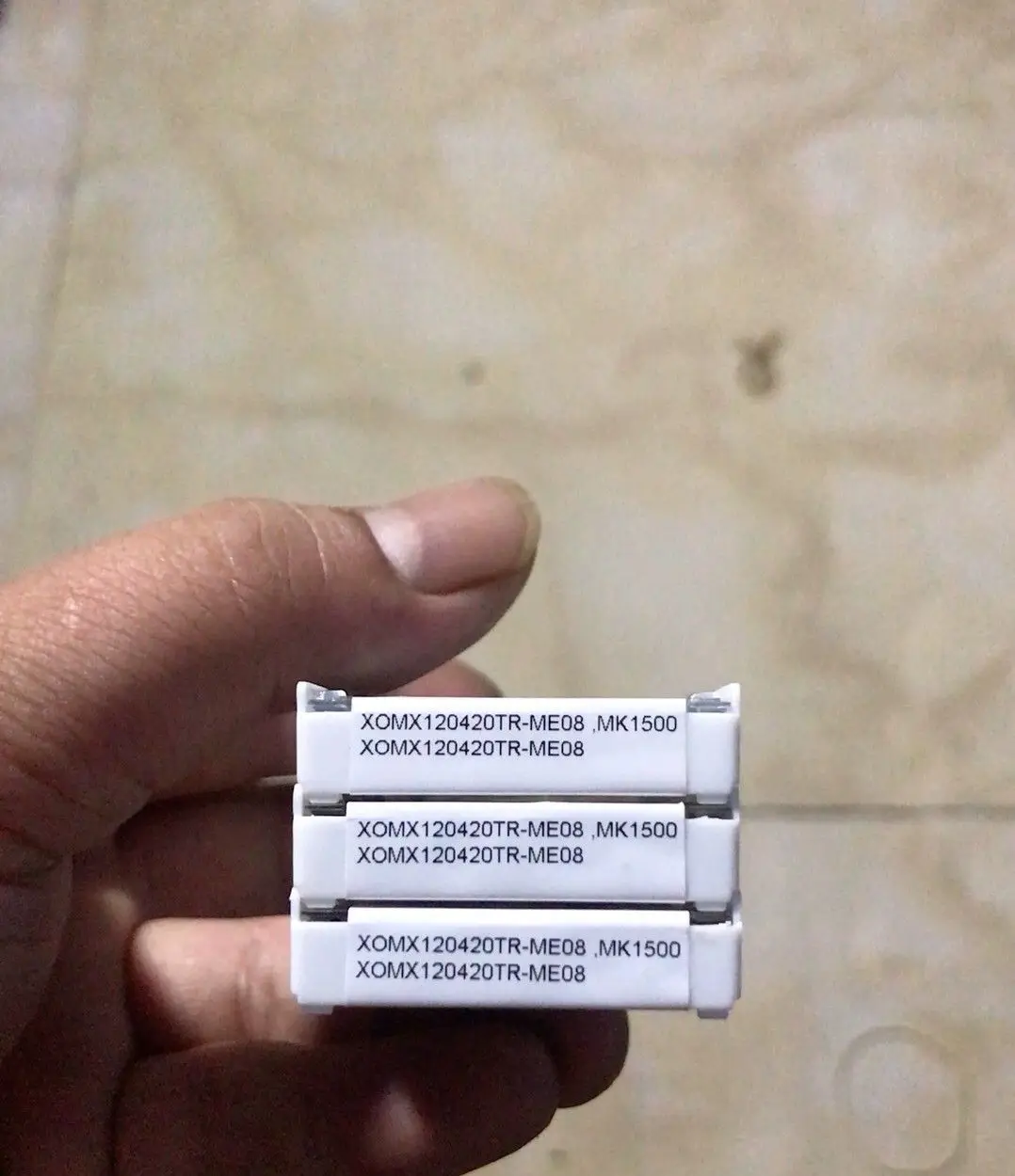 

Hard alloy cutting blades XOMX120420TR-ME08,MK1500