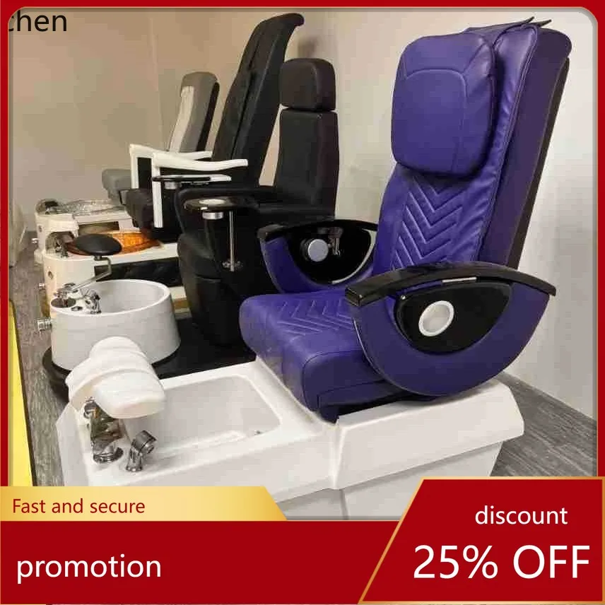 

ZML Eyelash Tattoo Electric Massage Foot Bath Chair Recliner Foot Spa Chair