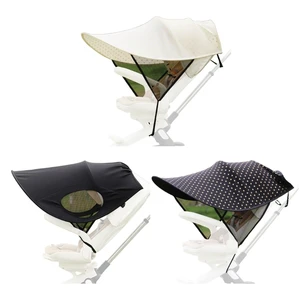 Breathable Cover Wide Coverage Awning Adjustment Sun Protections Cover for Pram