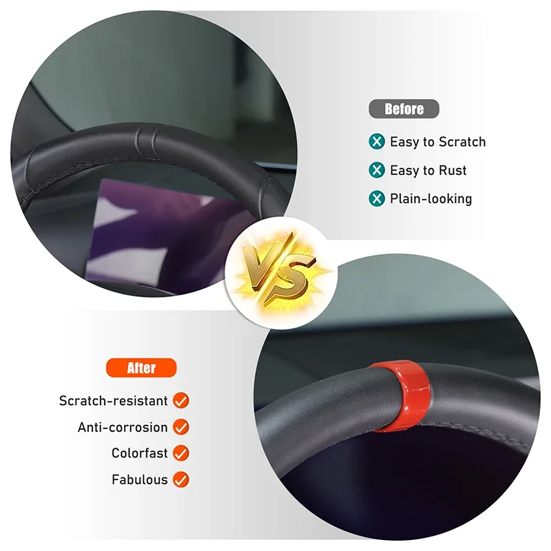 

2pcs Car Steering Wheel Top Marker For BMW 5 Series G60 2024+ /X3 2025 G45 Center Line Marking Sticker Car Accessories