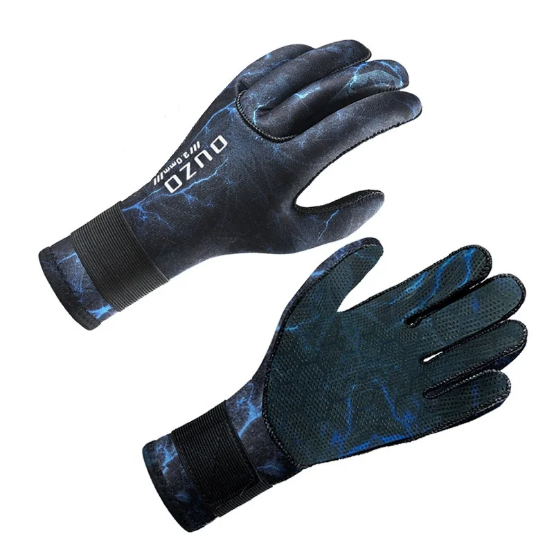 3mm/5mm Winter Spearfishing Diving Gloves Scratch-proof Wearable Surfing Scuba Dive Keep Warm Neoprene Gloves