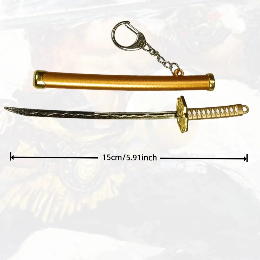 Roronoa Zoro – épée Katana en métal, couteau Ninja, sabre Katana japonais, sabre de samouraï Original, accessoires de Cosplay, jouet accessoire, 5.9 pouces