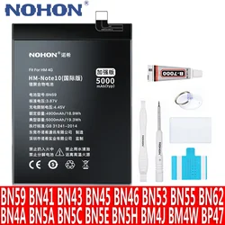 Nohon Bn59 Bn55 Bn5a Bn46 Bn53 Voor Xiaomi Redmi Note 10 Pro 9S 10S 10S 11 9 8 8T 7 5 4 4x 11e 11 Pro Plus Lithium Polymeer Bateria