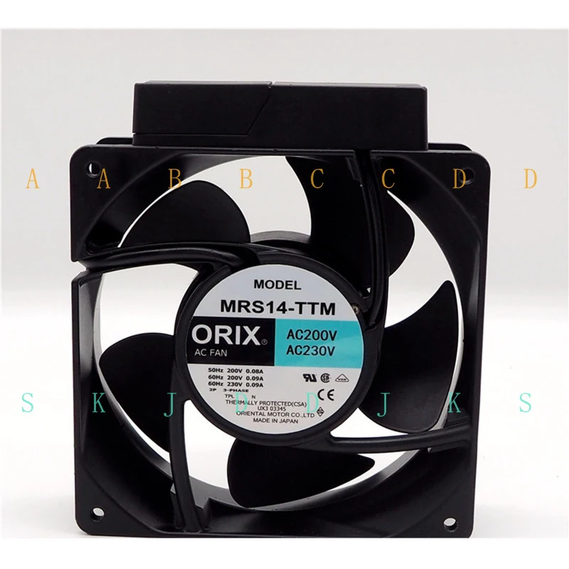 M  New ORIX MRS14-TTM 14CM 200/230V three-phase fan