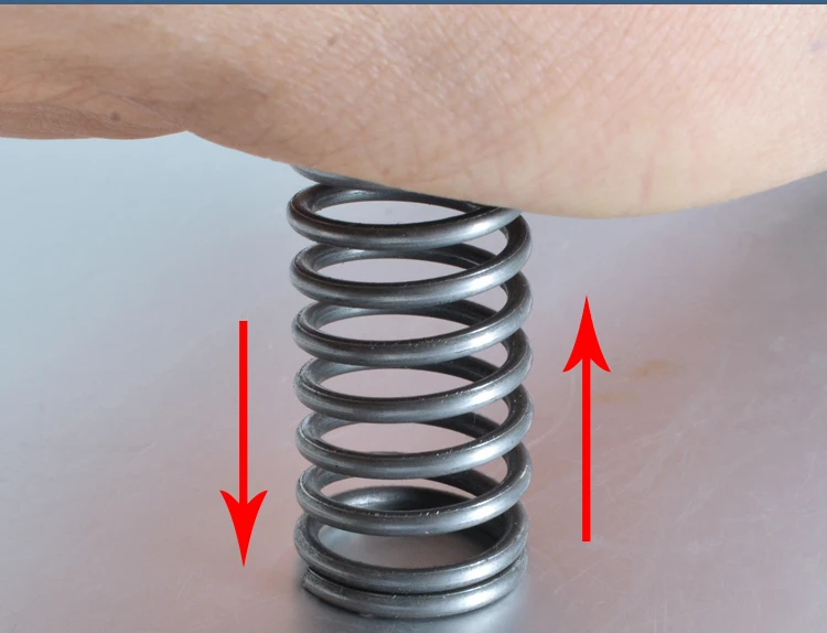 2 Stück lange Y-Typ-Druckfeder, schwarz, 65 Manganstahl, Druckfeder, Drahtdurchmesser 1,2/1,4/1,5, Länge 305 mm, Lampenschalter – Detail 4
