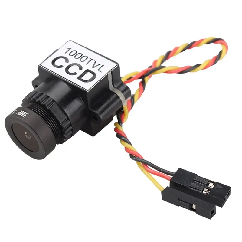 

【PUBLICITY】Мини-камера для FPV 1000TVL 1/3" CCD 5-20В 110 градусов с объективом 2.8мм, переключаемая NTSC/PAL, для дронов