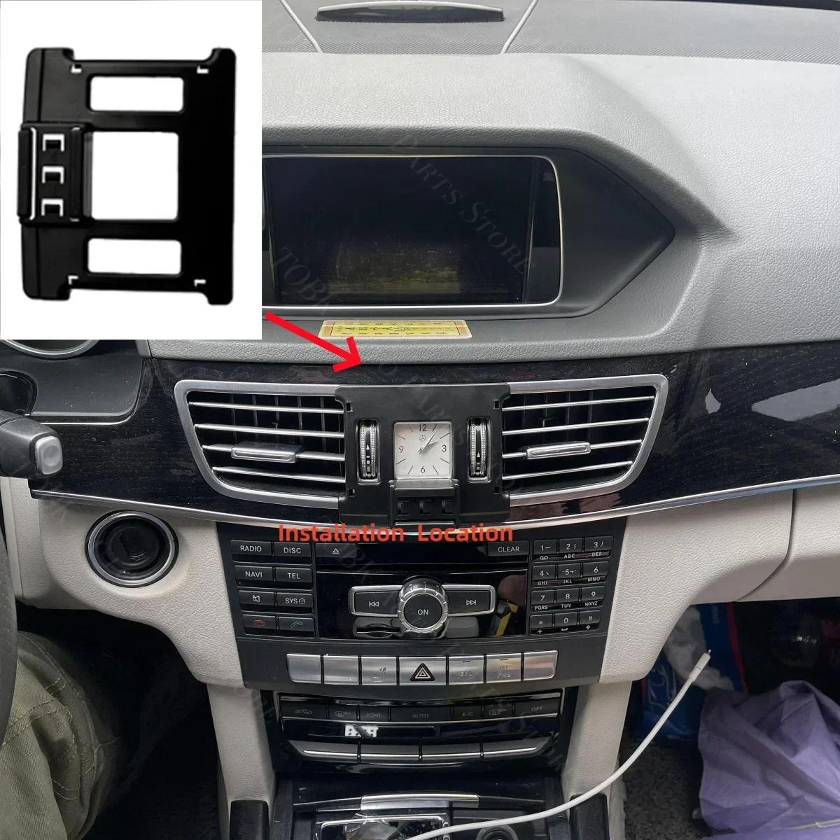 Phone Holder Car Magnetic Stand For Mercedes Benz E Class W212 2013-2016 Charging Special Fixed Bracket Base MagSafe Mount