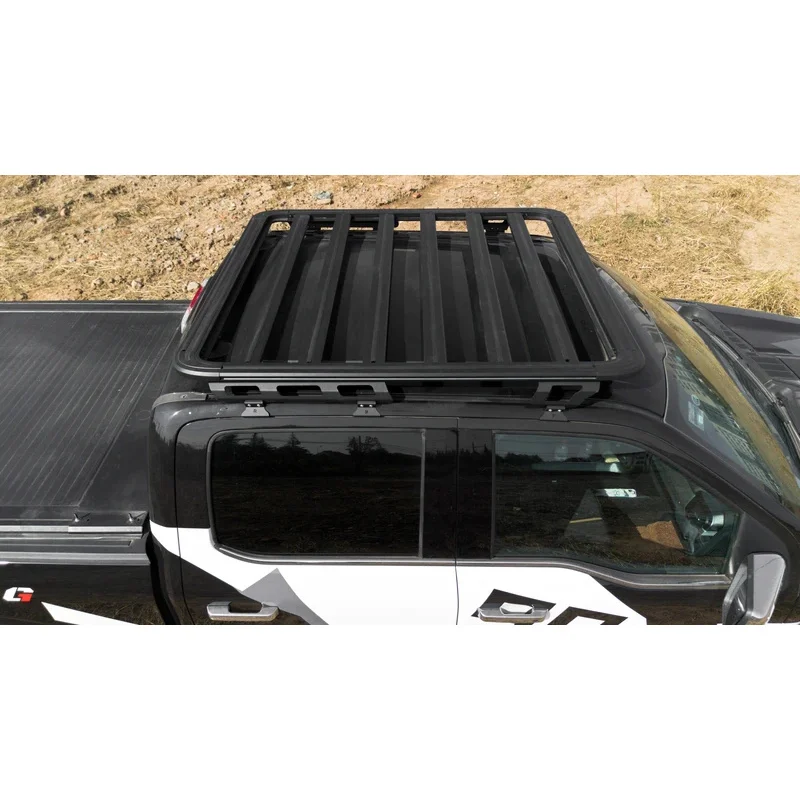 

Factory direct sales of aluminum alloy roof racks, roof luggage racks with door hook brackets suitable for F-150 Raptor.