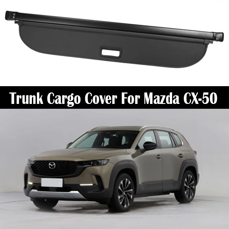 

Rear Trunk Cargo Cover For Mazda CX50 CX-50 2023 2024 Shield Shade Curtain Partition Board Privacy Blinds Security Accessories