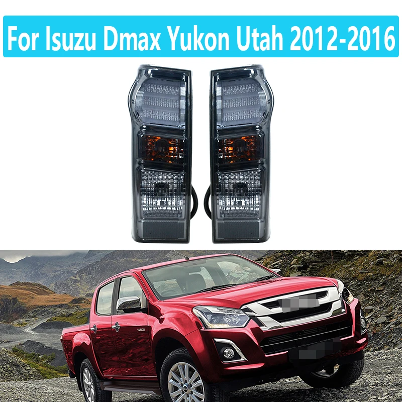 898125393 8961253983 For Isuzu Dmax Yukon Utah 2012-2016 Car Modified Smoked Brake Warning Light Rear Light Assembly