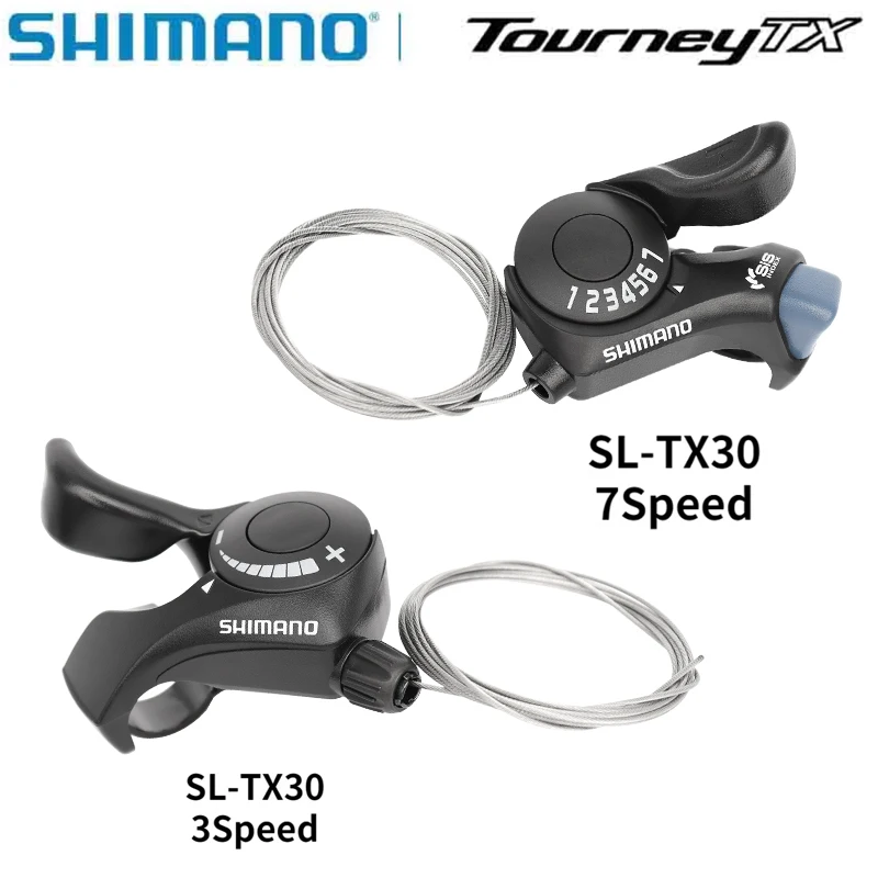 SHIMANO Tourney SL TX30 Bicycle Shift Lever 3/7s 18/21 Speed tx30 shifters Inner gear cable included shifter 3 speed