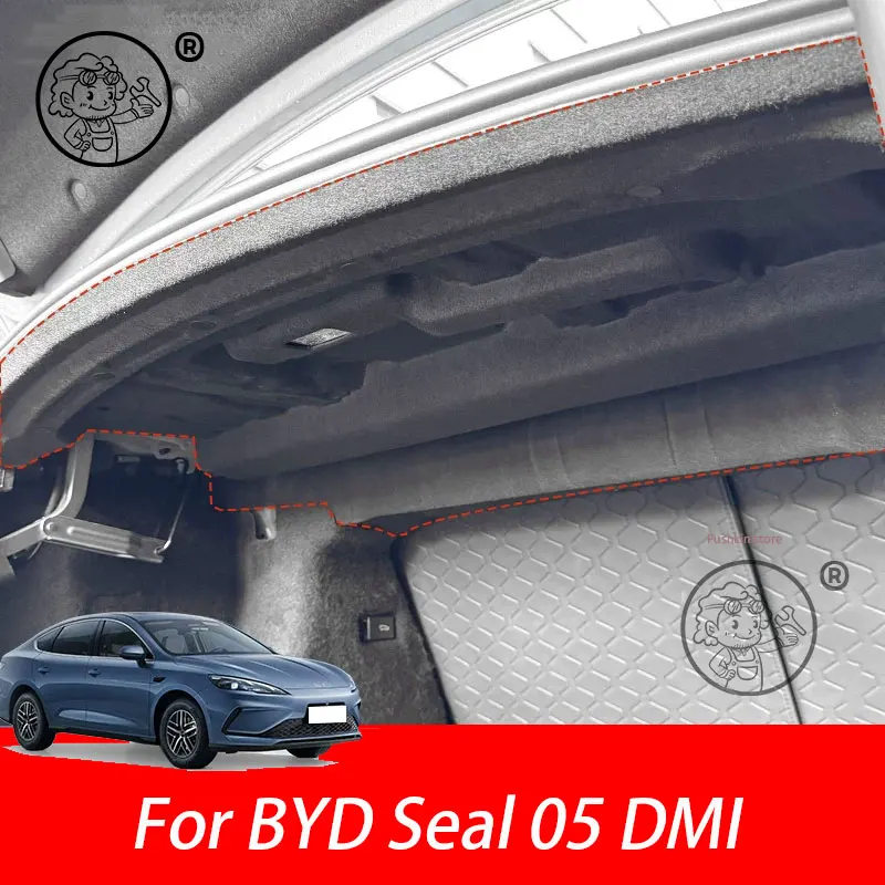 

For BYD Seal 05 DMI 2025 2026 Car Rear Trunk Sound Heat Insulation Cotton Soundproofing Cover Car Accessories