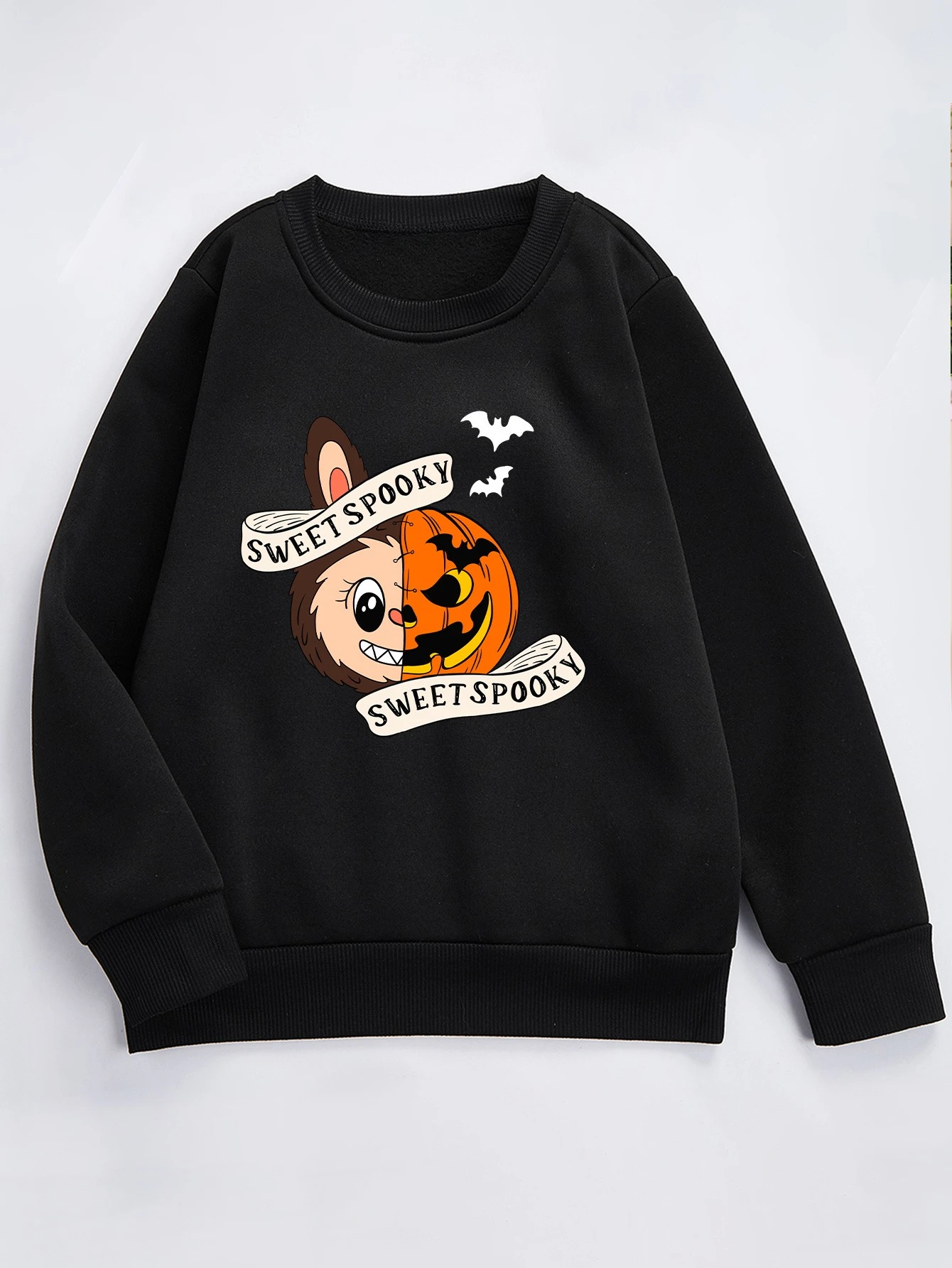 

Halloween Pattern Print Autumn and Winter Men's and Women's Long Sleeved Sportswear Casual Loose Outdoor Street Sports Training