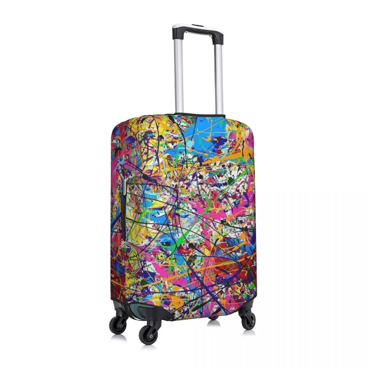 Custom Colorful Camouflage Abstract Graffiti Art Travel Luggage Cover Dust Proof Suitcase Cover Protector Fit 18-32 Inch