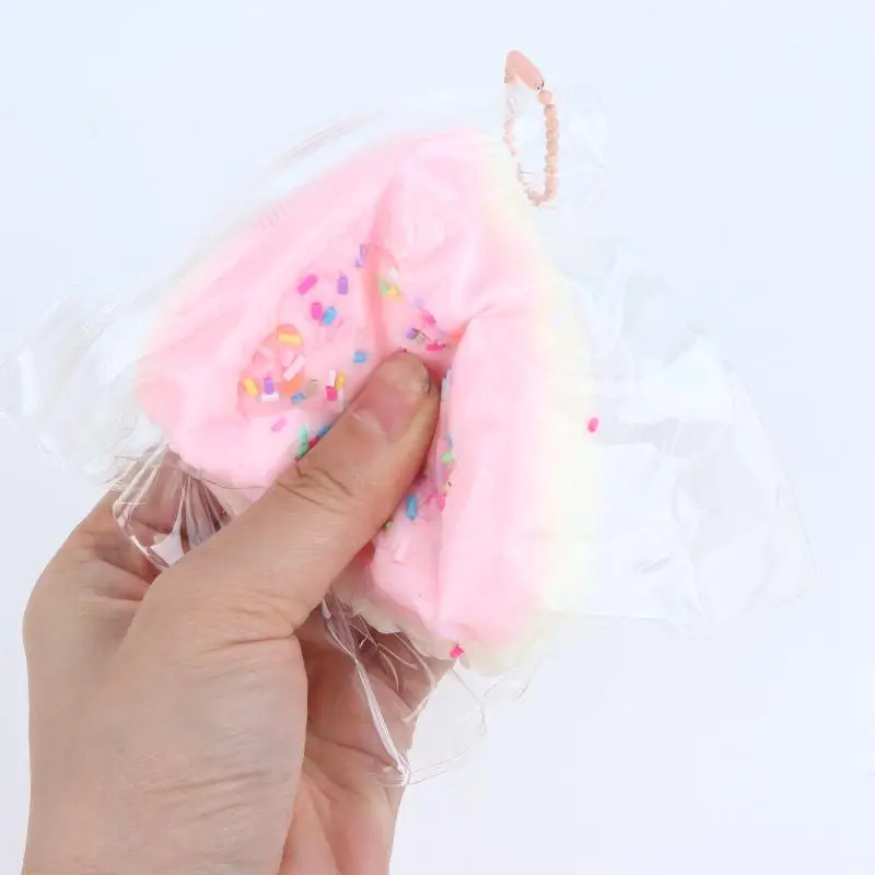 Simulated Milk Cake Maltose Slow Rebound Squeeze Toy Tension Relief Pinch Ball Calming Sensory Decompression Toy