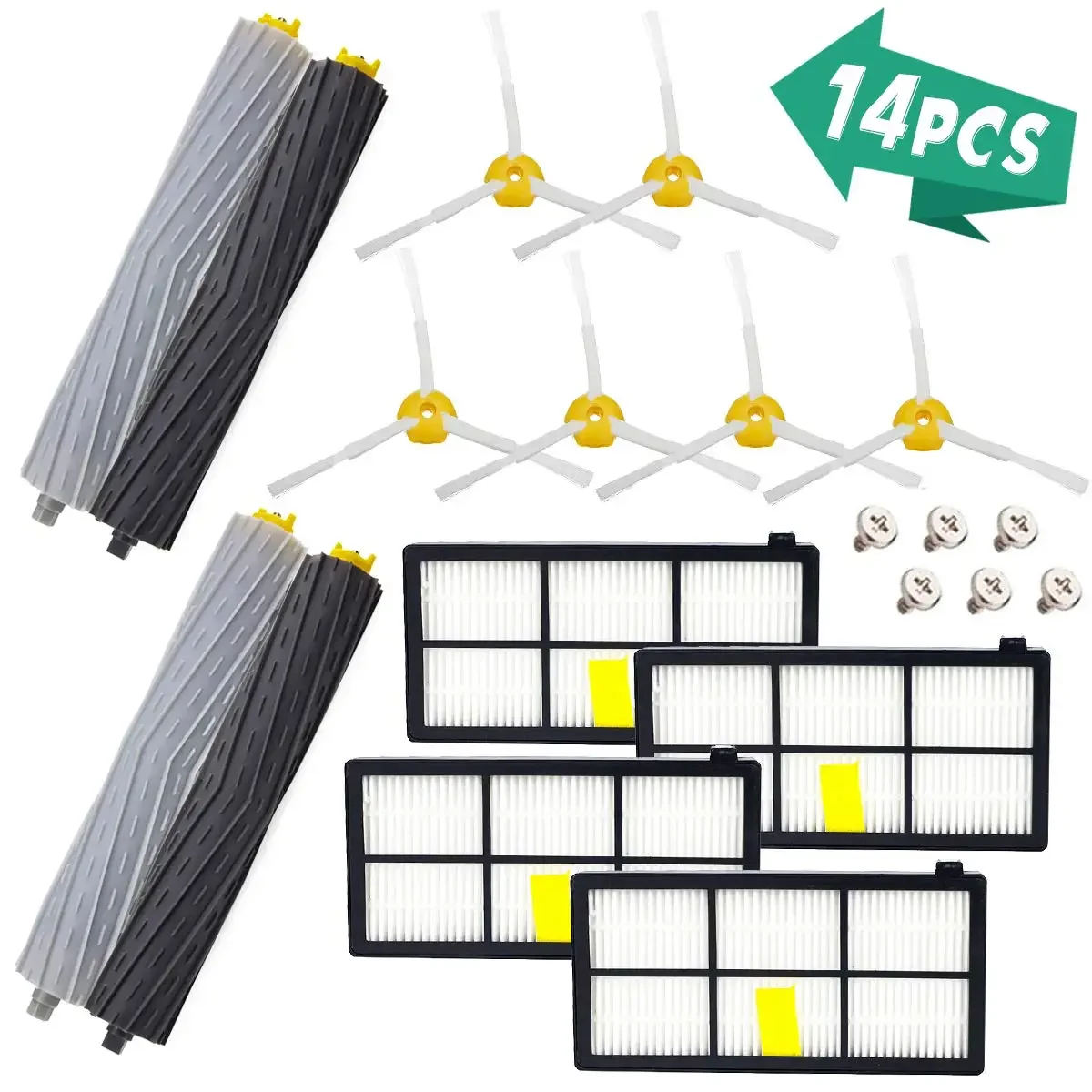 Набор HEPA-фильтров для IRobot Roomba 800, 900, 860, 870, 880, 890, 960, 980, 990, 14 шт.