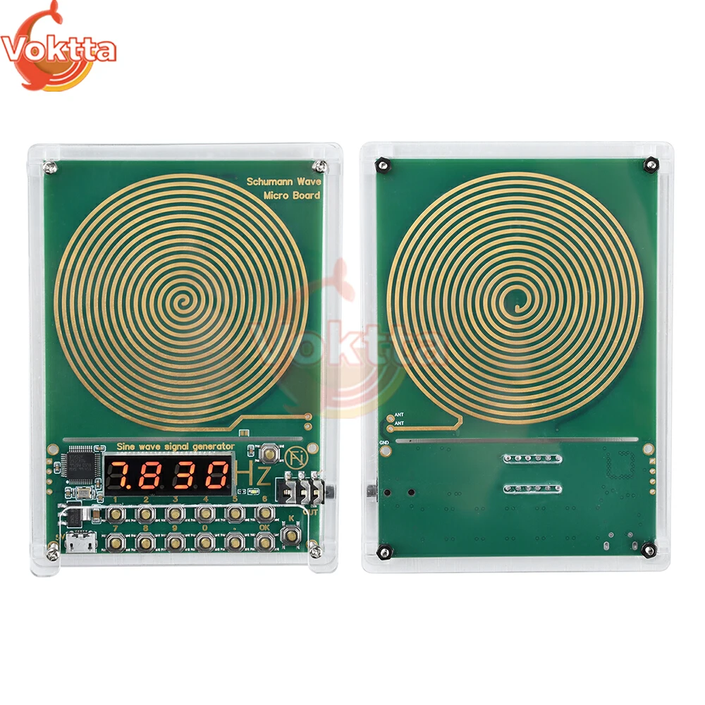 7.83 هرتز شومان موجة مولد 0.01 هرتز ~ 100000 هرتز قابل للتعديل تردد موجة جيبية مولدات 3.5 مللي متر الصوت الرنان تيار مستمر 5 فولت المصغّر USB #3