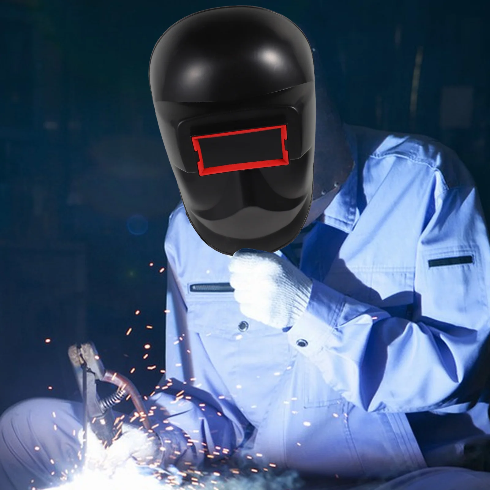 

Handheld Welding Face Mask Shield Durable Protective Face Cover Ergonomic Handle Welding Hood for Safety