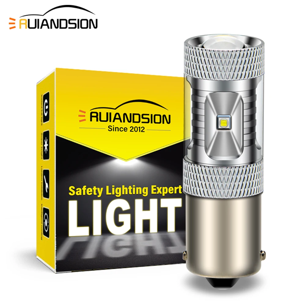 

Ruiandsion 1156 BA15S P21W LED Signal Light 10-30V Universal For Car Tail Brake Reverse Lamp R5W 2525Chip Fit 12V 24V Auto Truck