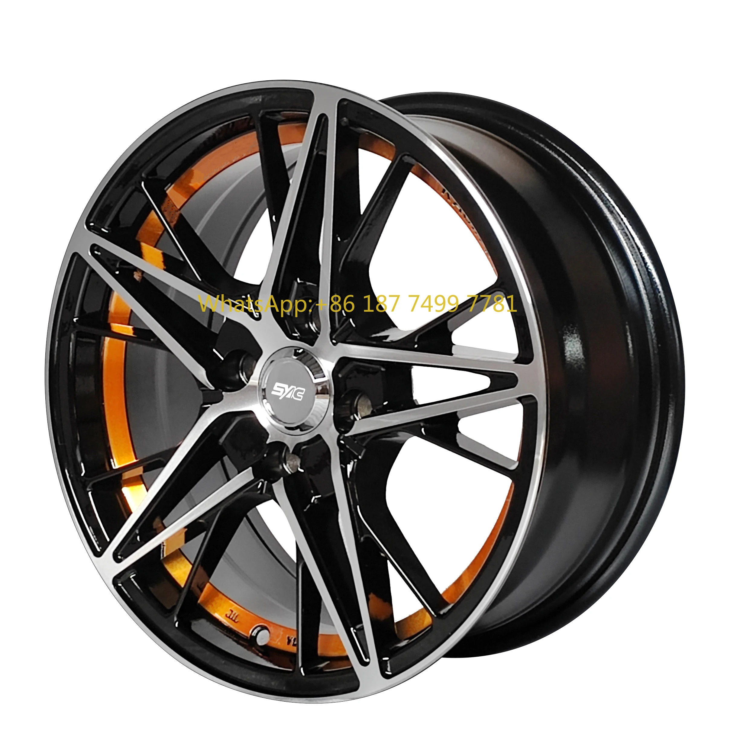 

SYAC Factory Wholesales 15*6.5-inch Inner Ring Gold Aluminum Alloy Passenger Car Wheels for Modificationandafter-salesservice