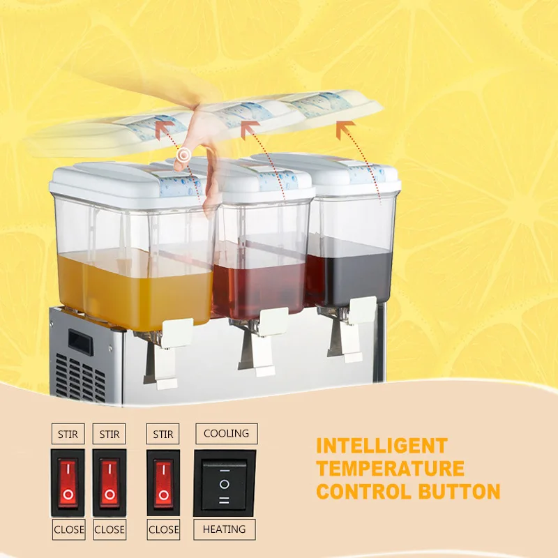 

Commercial Juicer Beverage Self-mixing Double Temperature Tea Hot And Cold Drink Making Machine