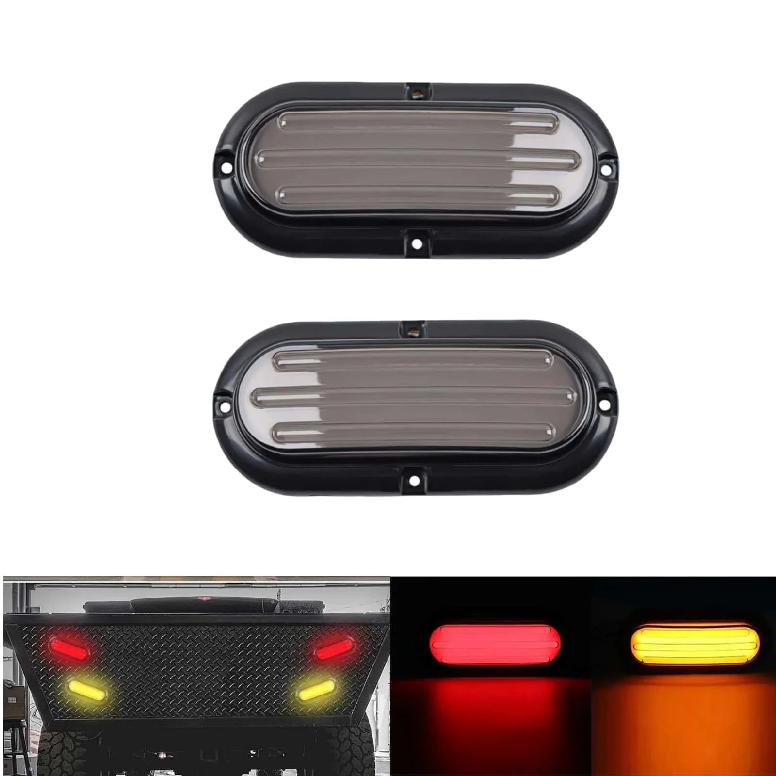 1pair 12V 24V 74 LED Dynamic Car Truck Tail Light Taillight Signal Lamp DRL Strobe Flashing Warning Light Lorry Trailer RV Van