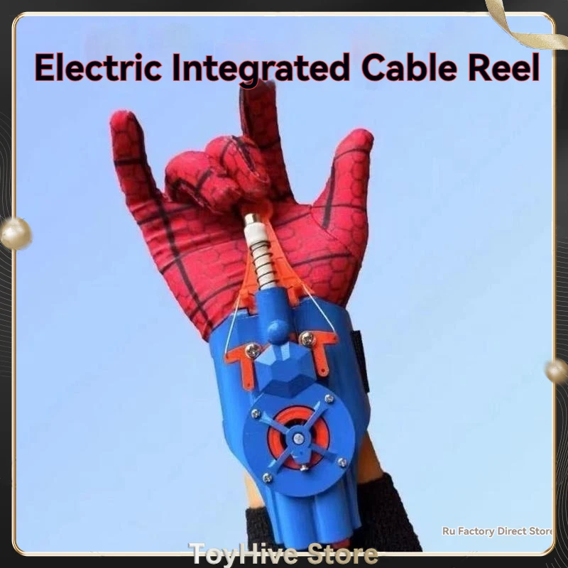 【In Stock】 Fully Automatic Peripheral Spiderman Web Shooters Spider Silk Launcher Rope Device Cosplay Toys Props Toys Gifts view 2