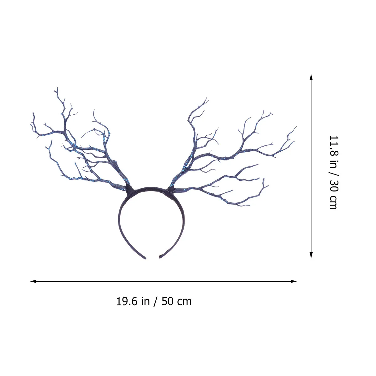 Simulation Antlers Headband with Branches Design Classic Party Costume Hair Accessory for Masquerade Carnival Halloween
