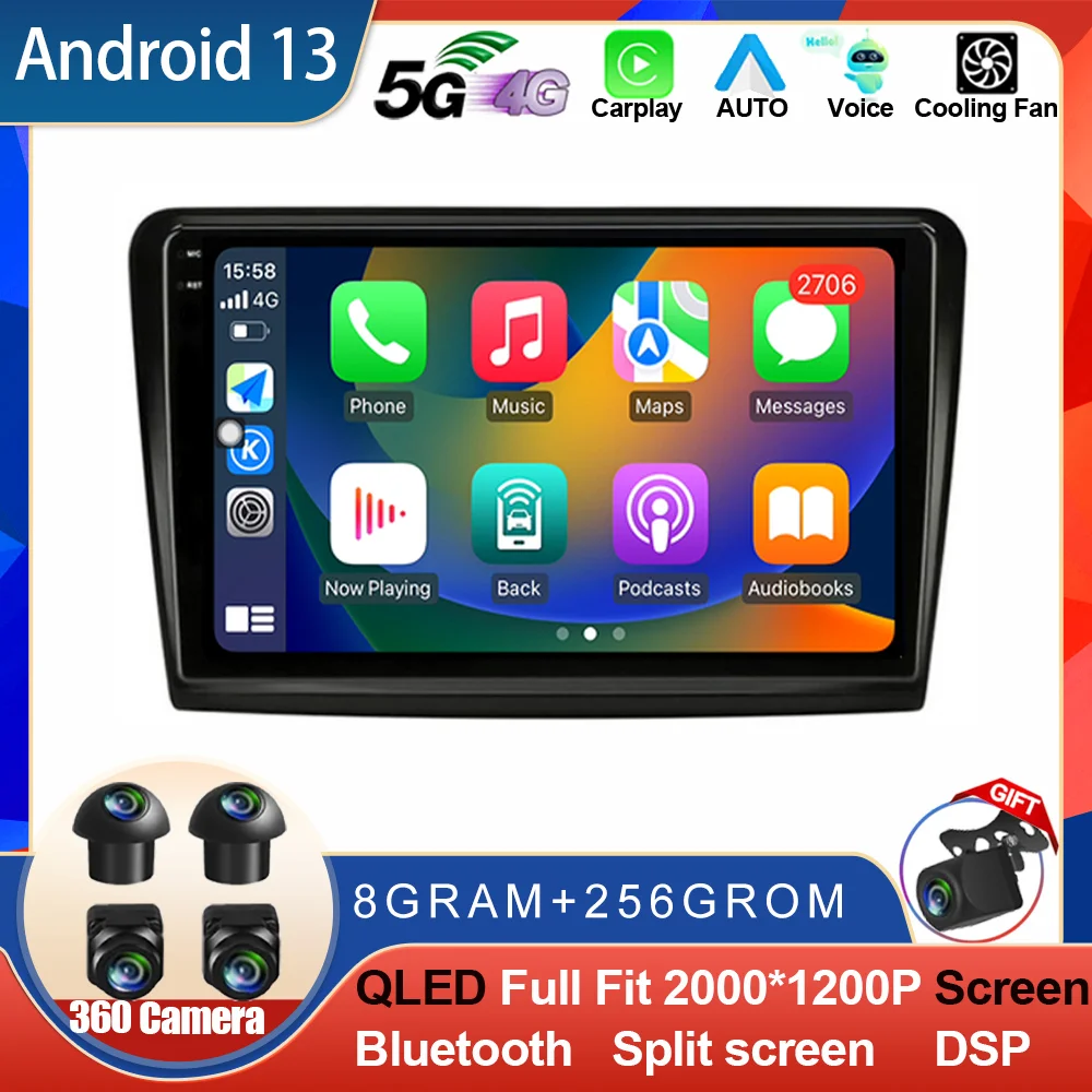 

Android 13 For Skoda Superb B6 2008 - 2015 Screen Auto Radio Navigation GPS Car Intelligent System Multimedia Carplay DSP 2Din
