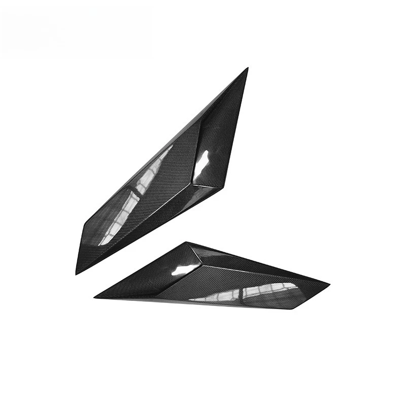Rear trend carbon fiber spoiler vent cover accessories