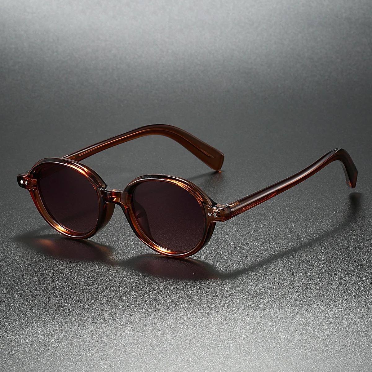 KAMMPT Vintage Oval Sunglasses Men New Gradient Multi-color Outdoor Sun Glasses Women Trendy Chic Brand Design Casual Shades