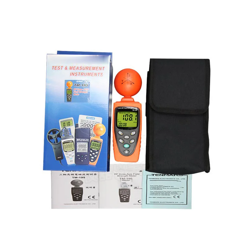 3 Axis high frequency field electromagnetic wave detector TM195 microwave base station radiation tester 38MV to