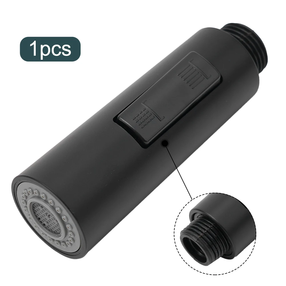 ABS Pull Out Spray Head for Kitchen Sink with G1/2 Male Connector Dual Spray Centralized and Injection Mode No Color Specified