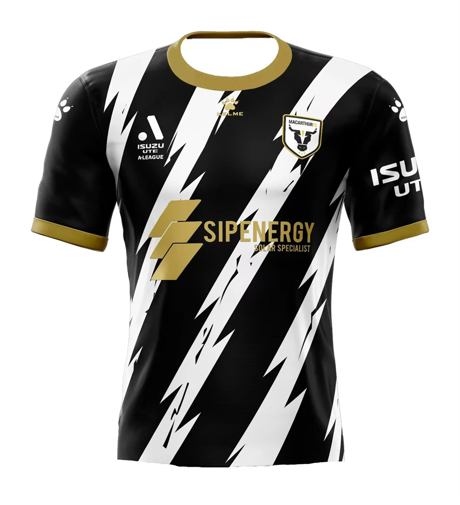 

24-25 Macarthur FC дышащая быстросохнущая футболка из джерси для детей и взрослых, мужские летние спортивные топы, одежда для детей, одежда для мальчиков