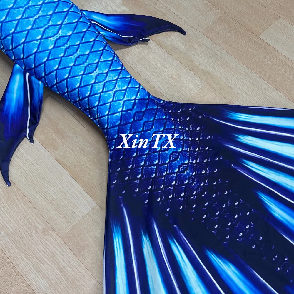 Adult Women Men Mermaid Tail Photo Props Beach Costumes Swimsuits With Flippers Fashion PVC Vacation stage prop birthday present