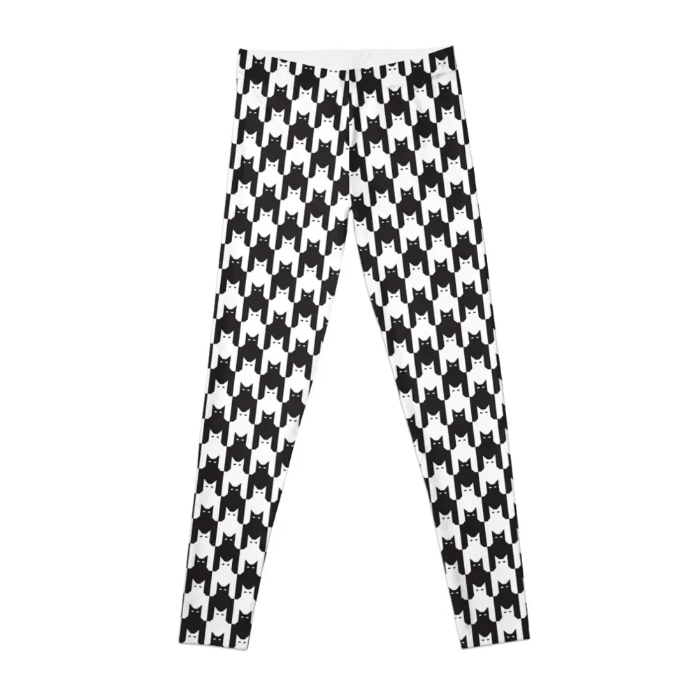 

Cats Houndstooth Leggings Tight fitting woman leggins push up woman Womens Leggings
