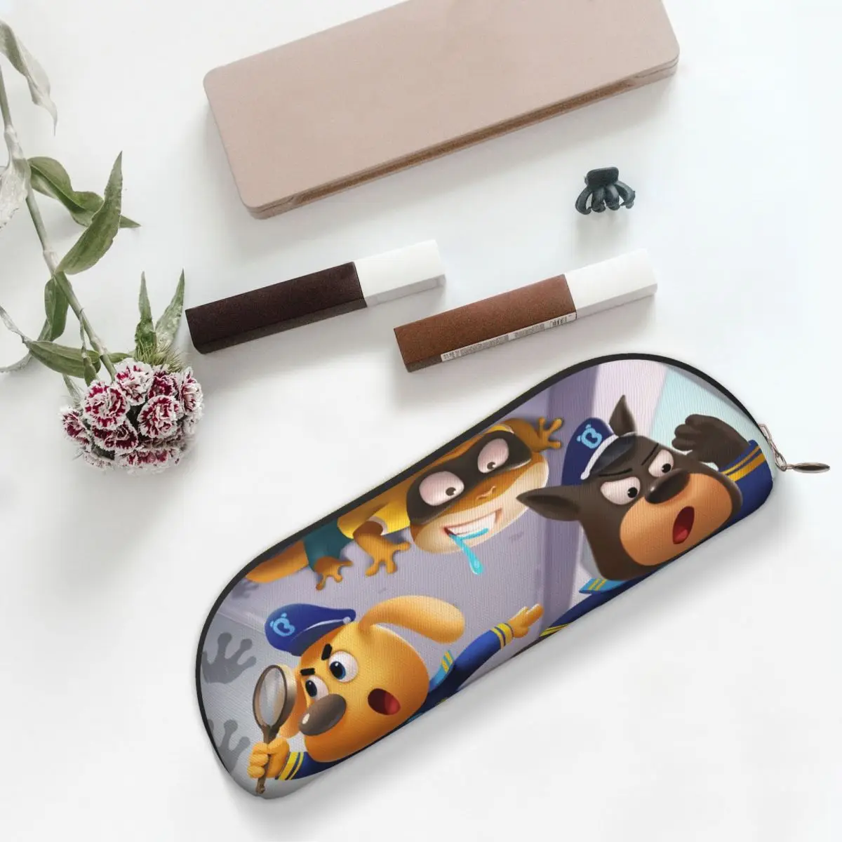 شريف لابرادور مقلمة حامل قلم تخزين القرطاسية لوازم تخزين كبيرة صندوق القلم حقيبة أقلام رصاص للبنين بنات مدرسة