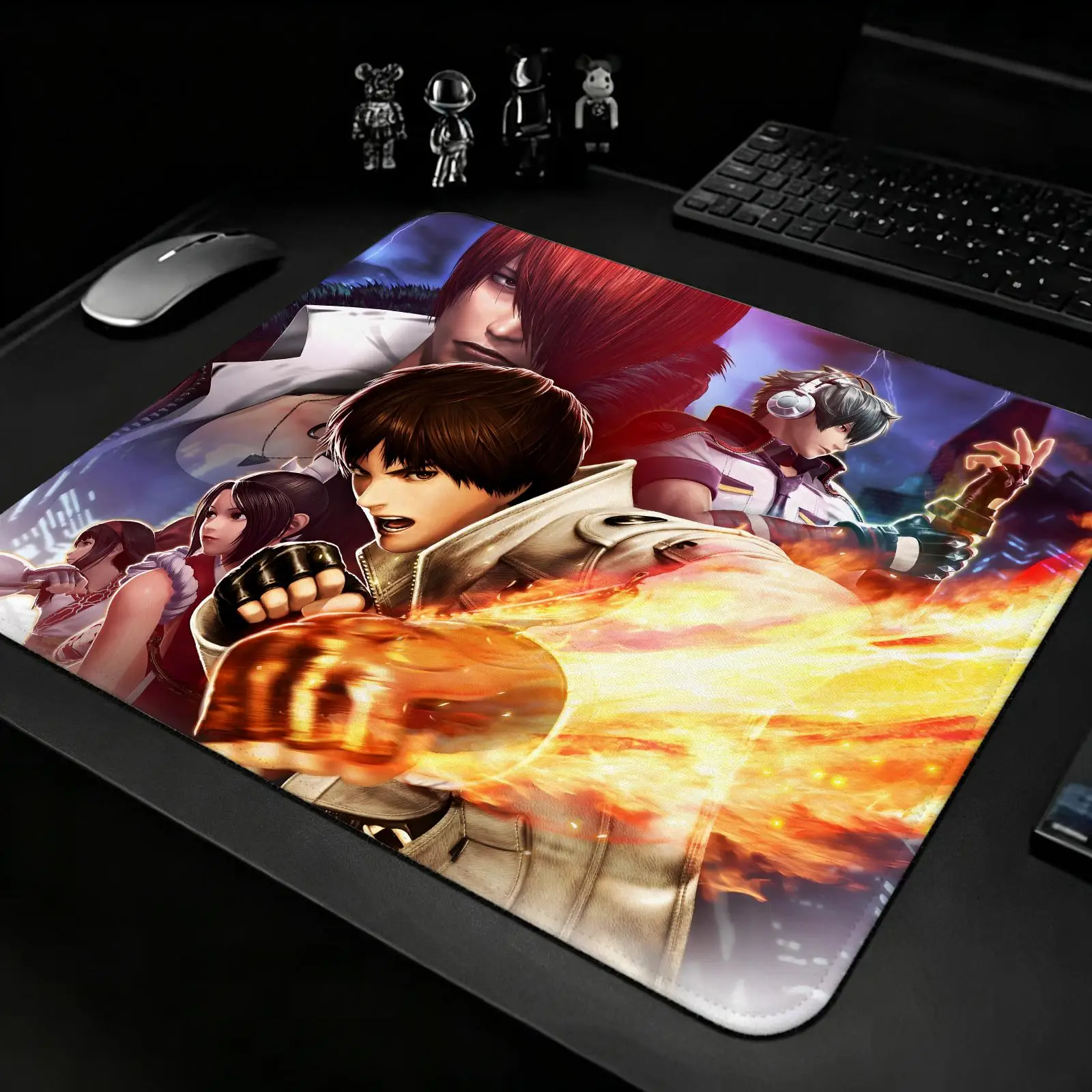 The King of Fighters  S/M/L Gaming Mat,Reinforced Stitched Edge,Portable Non‑Slip Pad for Laptop Office & E‑Sports Game Play