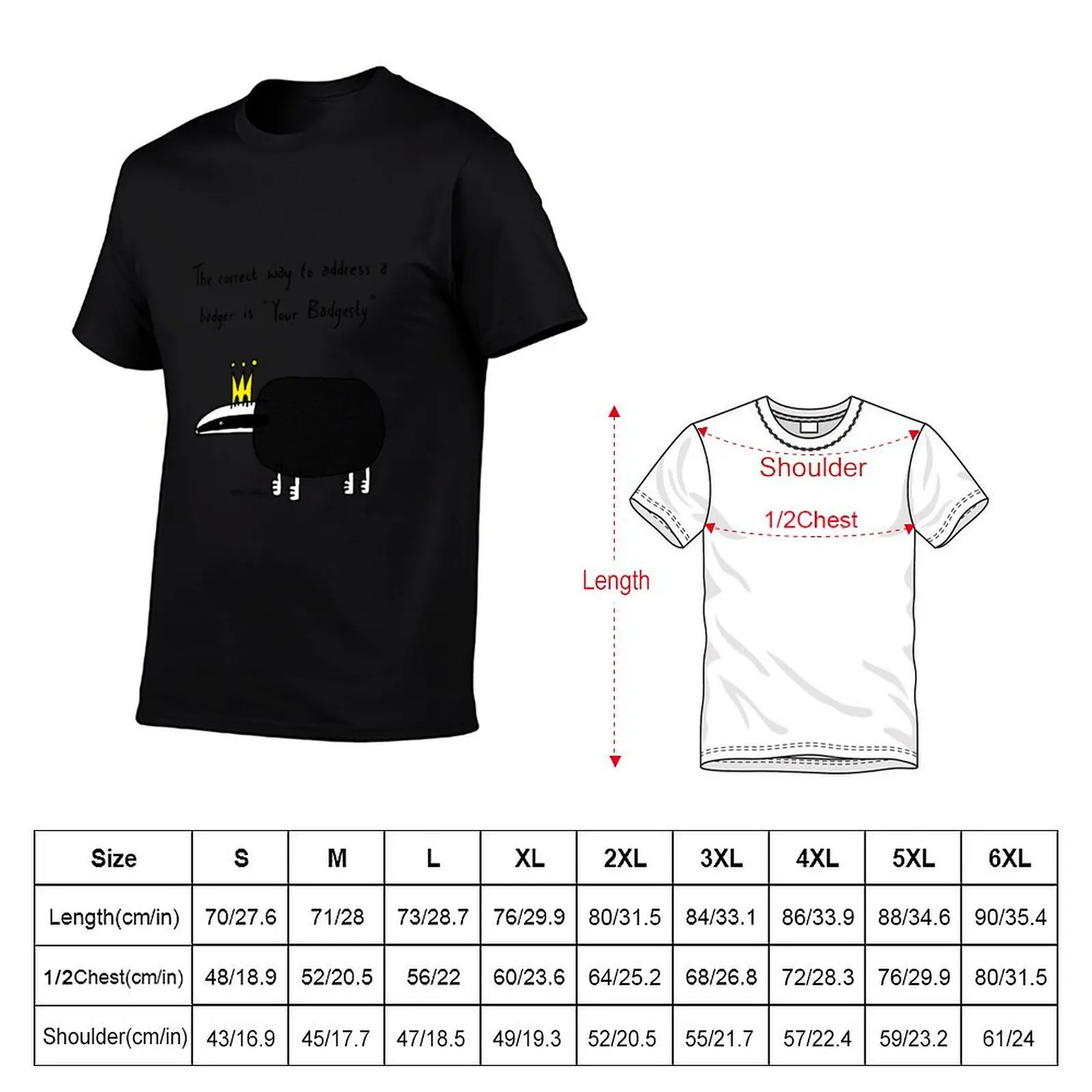 The correct way to address a badger is your Badgesty T-Shirt Relaxed Fit Casual Short Sleeve Top