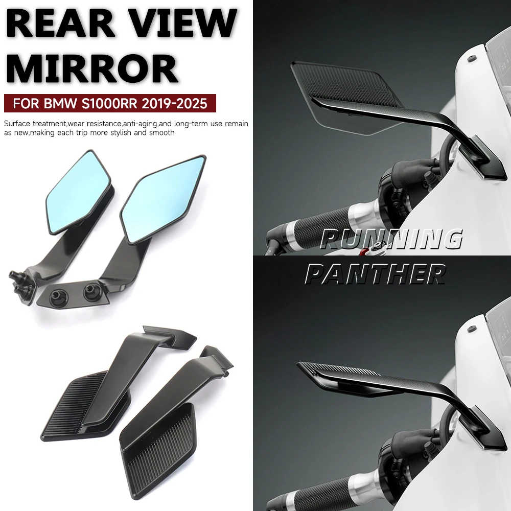 

For BMW S1000RR S1000 RR 2024 2019-2025 Motorcycle Rear view Mirror Stealth Max Mirror Adjustable Sports Wing Accessories Part
