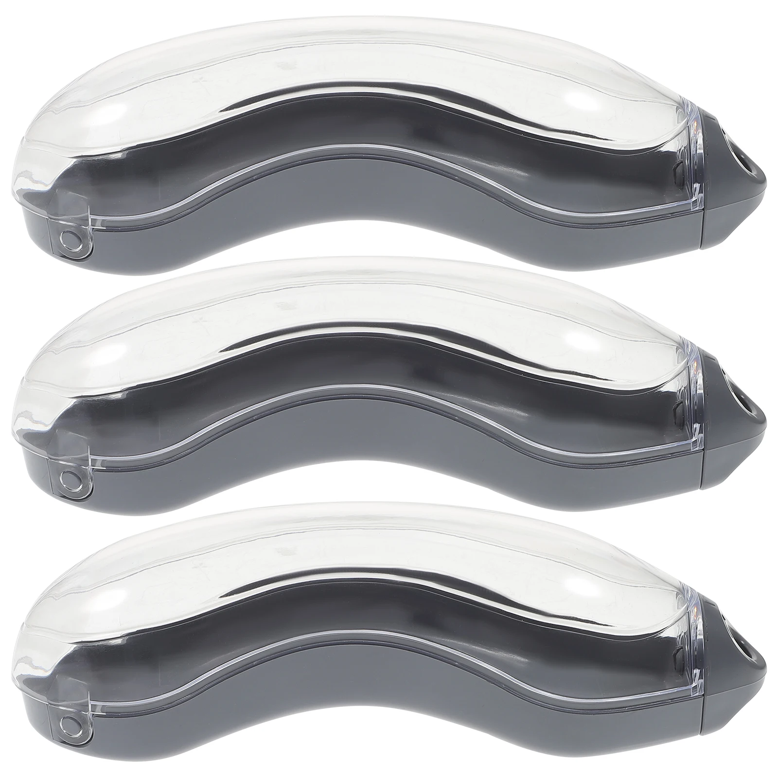 

3pcs Goggle Storage Boxes Lightweight Portable Plastic Cases Travel Eyewear Accessories Goggle Case Container