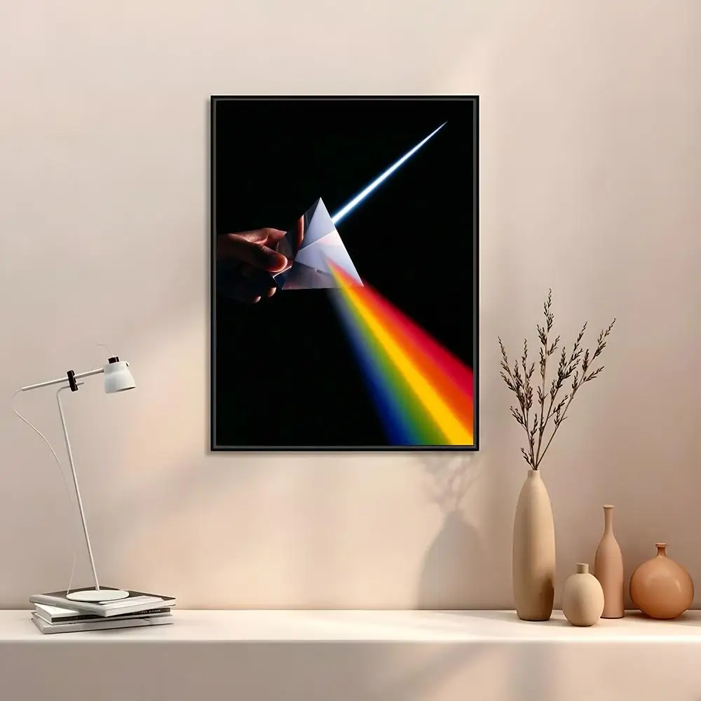 P-Pink Floyd-D Painting Calligraphy Canvas Painting Art For Bathroom, Living Room Home Wall Decor Picture