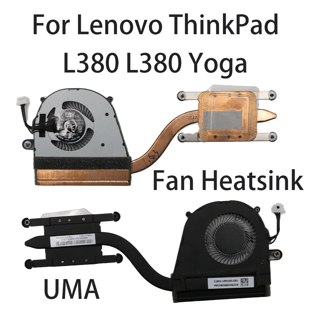 Original For Lenovo ThinkPad L380 L380 Yoga Laptop Fan Heatsink CPU Cooler Cooling Fan FRU:01LW776 01LW775 UMA