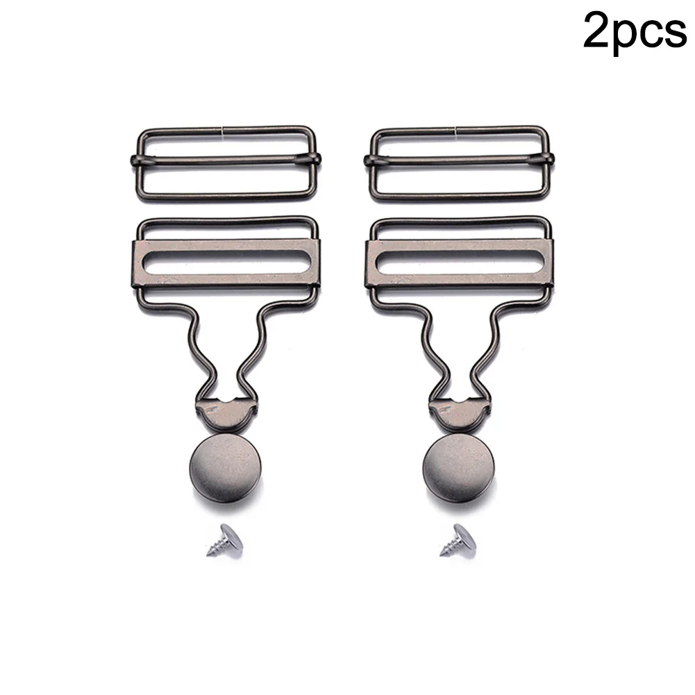 New Practical Dungaree Clip Jeans Buttons Slider Bars 6pcs/set Adjustable Bib Trousers Hook Accessories Houlder Straps