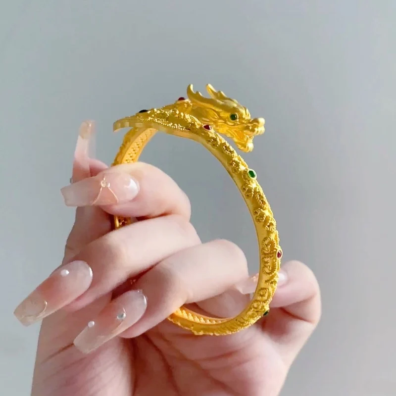 Dragon Tail Bracelet Aggressive Fine Filament Craft Ancient Zodiac Dragon Bracelet Advanced Ancient Dharma  Jewelry for Women