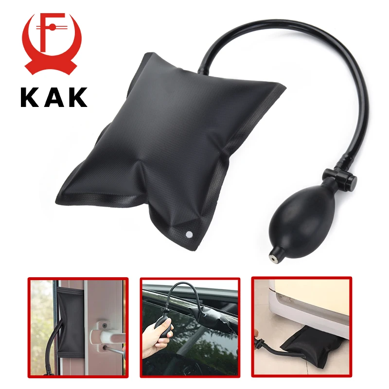 KAK Car Door Window Open Air Bag Pump Wedge Pad Entry Inflatable Shim Tools Professional Universal Air Pump Wedge Hand Tool