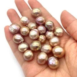 Natural freshwater pearl Edison beads 12-15mm diy beads for jewelry making women necklace earrings charm bracelet accessories